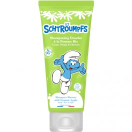 COMP BAIN SCHTROUMPF SHAMPOOING DOUCHE POMME