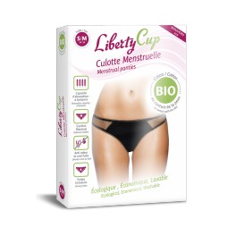 LIBERTY CUP CULOTTE MENSTRUELLE PLU NOIR S/M