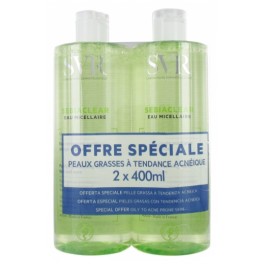 SVR SEBIACLEAR EAU MICELLAIRE 400ML X2