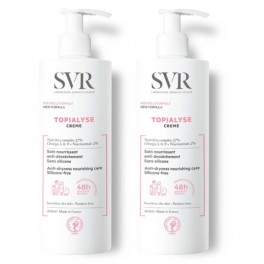 SVR TOPIALYSE CREME EMOLLIENT 400ML X2