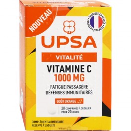 UPSA VITAMINE C 1000MG CPR CROQ 20 UPSA VITAMINE C 1000MG CPR CROQ 20