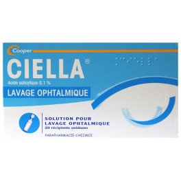 CIELLA 0,1% LAVAGE OPHTHALMIQUE DOSE 20