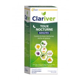 CLARIVER TOUX NOCTURNE ADULTE SIROP 150ML