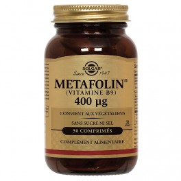 SOLGAR VIT B9 400MCG METAFOL CPR50 SOLGAR VIT B9 400MCG METAFOL CPR50