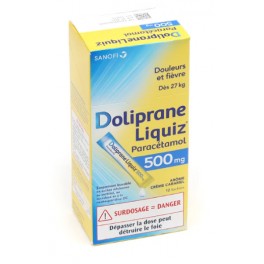 DOLIPRANE 500MG LIQUIZ 12 STICKS BUV