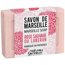 NATURE&SENTEURS SAVON DE MARSEILLE ROSE SAUVAGE 100G NATURE&SENTEURS SAVON DE MARSEILLE ROSE SAUVAGE 100G