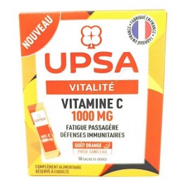 VITAMINE C 1000MG UPSA DOSE 10