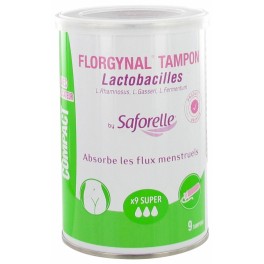 FLORGYNAL TAMPON PROBIOTIQUE SUPER 9