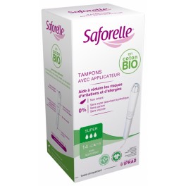 SAFORELLE TAMPONS COTON AVEC APPLICATEUR X14