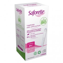 SAFORELLE TAMPONS COTON AVEC APPLICATEUR x16