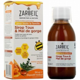 ZARBEIL SIROP AD/ENF TX&GORG 150ML