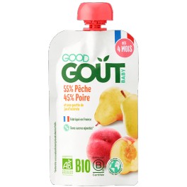 GOODGOUT POIRE PECHE GOURDE 120G GOODGOUT POIRE PECHE GOURDE 120G