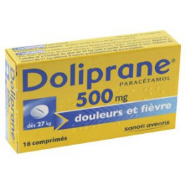 DOLIPRANE 500MG, 16 comprimés