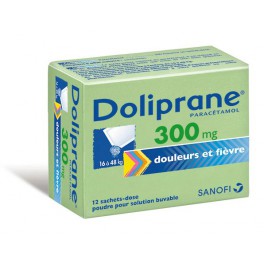 DOLIPRANE 300MG, 12 sachets poudre 16-30KG DOLIPRANE 300MG, 12 sachets poudre 16-30KG