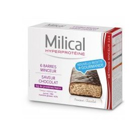 MILICAL 6 BARRES HYPERPROTEINES CHOCO 