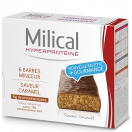 MILICAL BARRES HYPERPROTEINES CARAMEL 6