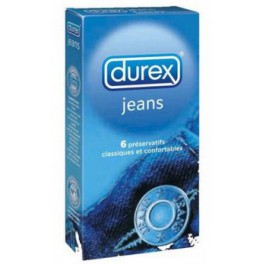 DUREX JEANS 6 PRESERVATIFS MASCULINS