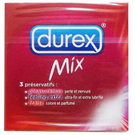 DUREX MIX, 3 PRESERVATIFS MASCULINS DUREX MIX, 3 PRESERVATIFS MASCULINS