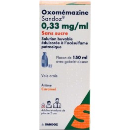 OXOMEMAZINE SDZ, solution buvable sans sucre 150ML OXOMEMAZINE SDZ, solution buvable sans sucre 150ML