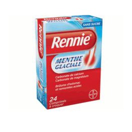 RENNIE MENTHE SANS SUCRE COMPRIMES CROQUER 24