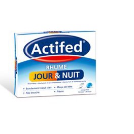 ACTIFED RHUME JOUR & NUIT 16 COMPRIMES