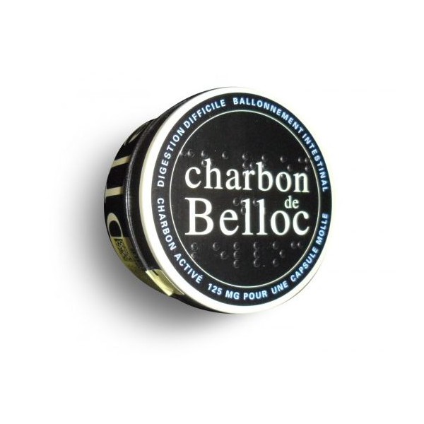 CHARBON BELLOC 125MG, 60 CAPSULES - Pharmacie Granpharma