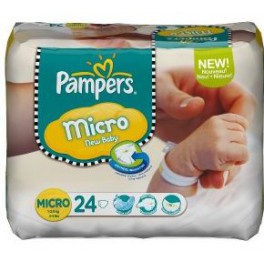 PAMPERS NEWBABY COUCHES 1,5-2KG X24