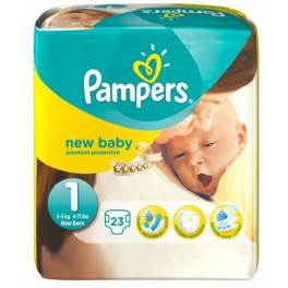 PAMPERS NEW BABY PREMIUM 2-5KG 23