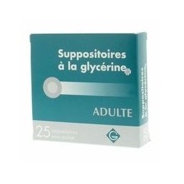 GILBERT, 25 suppositoires glycérine adultes