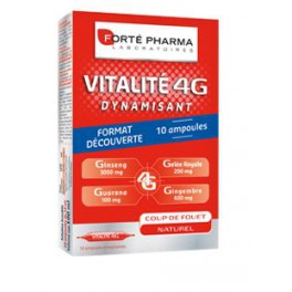 FORTE PHARMA VITALITE 4G doses buvables, 10ML x10 FORTE PHARMA VITALITE 4G doses buvables, 10ML x10