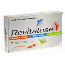 REVITALOSE S/S AMPOULES GOÛT ORANGE 14X5ML