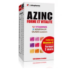 AZINC FORME & VITALITE ADULTE 120 GELULES AZINC FORME & VITALITE ADULTE 120 GELULES