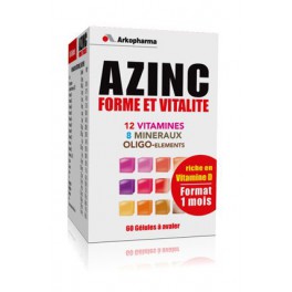 AZINC FORME & VITALITE 60 GELULES ADULTE AZINC FORME & VITALITE 60 GELULES ADULTE