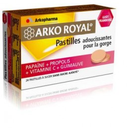 ARKO ROYALE PAPAINE FRAISE PASTILLES TB12X2 ARKO ROYALE PAPAINE FRAISE PASTILLES TB12X2