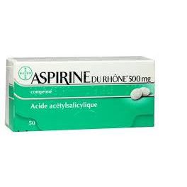 ASPIRINE DU RHONE 0,5G 50 COMPRIMES ASPIRINE DU RHONE 0,5G 50 COMPRIMES