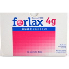 FORLAX 4G, 20 SACHETS POUDRE BUVABLE