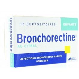 BRONCHORECTINE, 10 suppositoires enfant BRONCHORECTINE, 10 suppositoires enfant