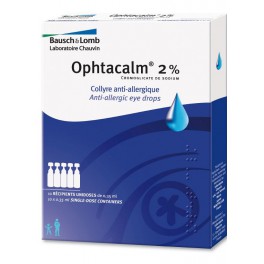 OPHTACALM 2%, collyre, 10 unidoses
