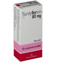 TARDYFERON 80MG, 30 comprimés TARDYFERON 80MG, 30 comprimés