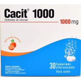 CACIT 1000, 30 comprimés effervescents