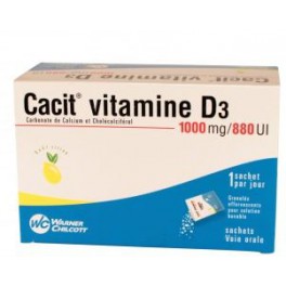 CACIT VIT D3 1000, 90 sachets de granulés effervescents