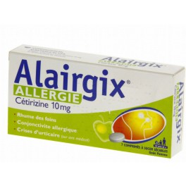 ALAIRGIX CETRIZINE 10MG 7 COMPRIMES ALAIRGIX CETRIZINE 10MG 7 COMPRIMES