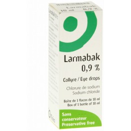 LARMABAK 0,9%, collyre, flacon 10ML