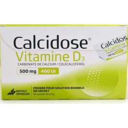 CALCIDOSE VITAMINE D POUDRE BUVABLE 60 SACHETS CALCIDOSE VITAMINE D POUDRE BUVABLE 60 SACHETS