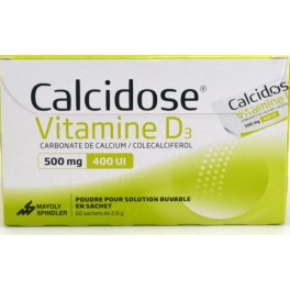 CALCIDOSE VITAMINE D POUDRE BUVABLE 60 SACHETS