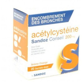 ACETYLCYSTEINE SDC 200MG, 20 sachets