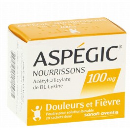 ASPEGIC 100MG, poudre buvable, 20 sachets