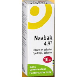 NAABAK 4,9%, collyre, flacon 10ML NAABAK 4,9%, collyre, flacon 10ML