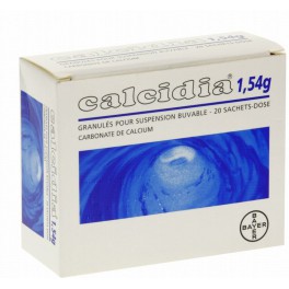 CALCIDIA, granulés pour suspension buvable, 20 sachets