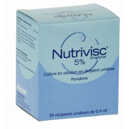 NUTRIVISC 5% collyre, 30 unidoses 4ML